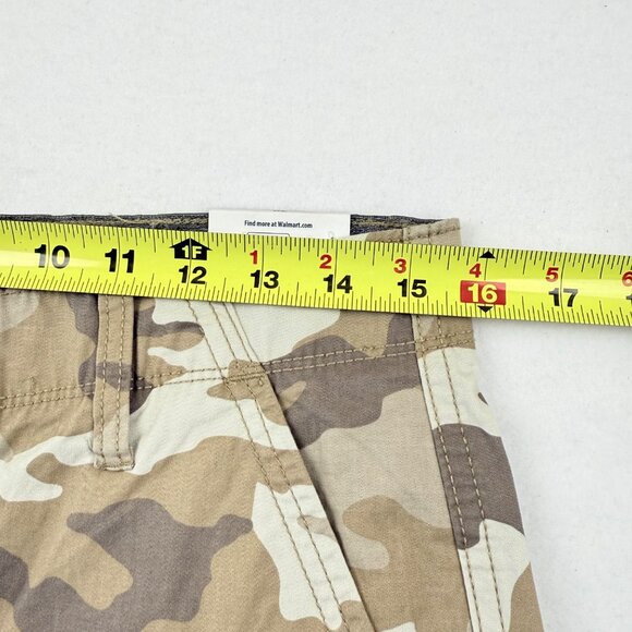 George Men's Desert Camo Below The Knee Messenger Cargo Shorts Size 30 NWT - Picture 9 of 12